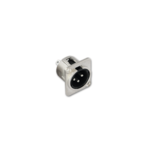METAL XLR 3PIN MALE PANEL CHASSIS MOUNT SOCKET
