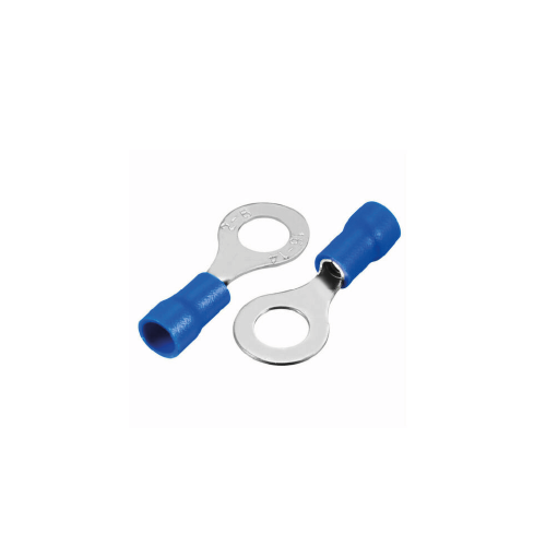 RV2-6 PRE INSULATED RING TERMINALS BLUE FOR STUD AWG 16-14 WIRE
