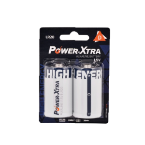 POWER-XTRA LR20 1.5V D SIZE ALKALINE