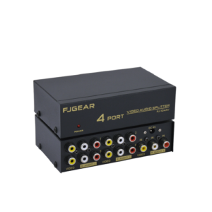 SPLITTER BOX AUDIO VIDEO 4-PORT FJ-104AV